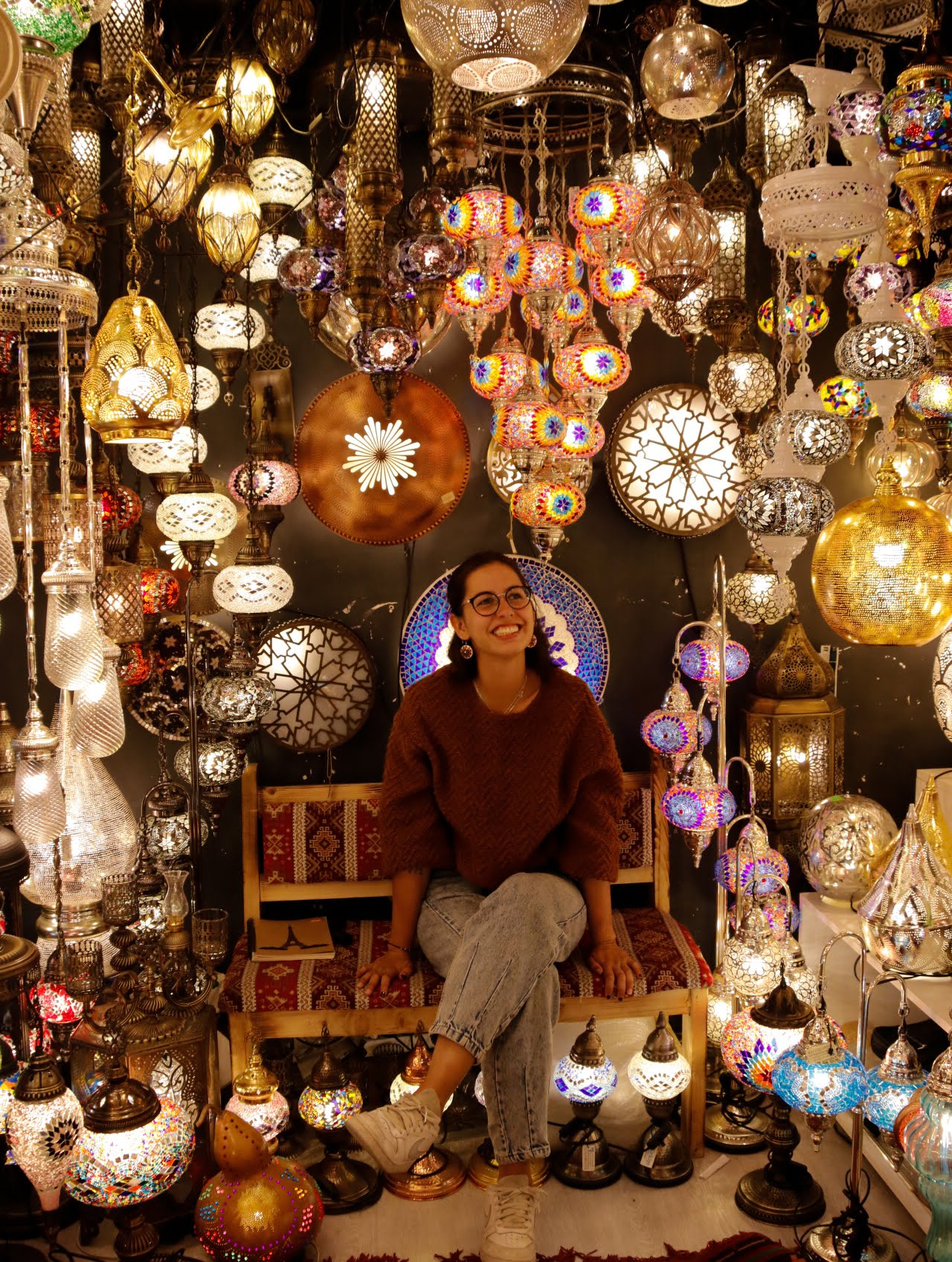 tienda de lamparas en el gran bazar