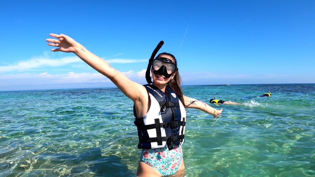 snorkel chica