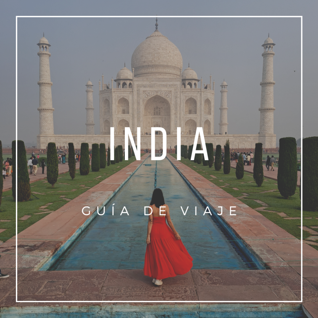 taj mahal con vestido rojo