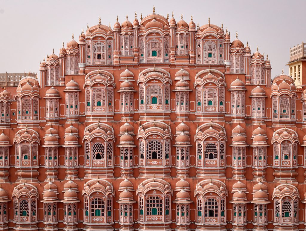Fachada palacio del Viento o Hawa Mahal