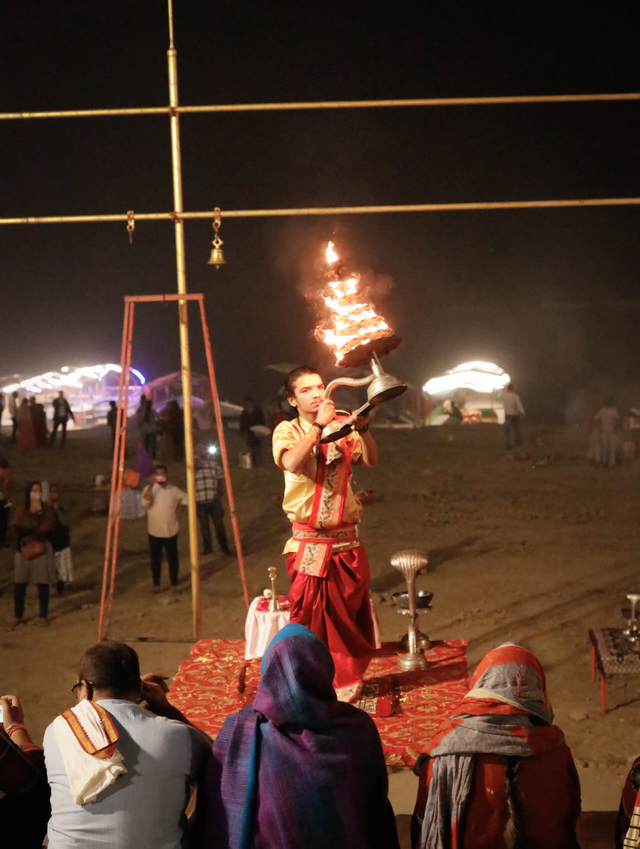 Ceremonia Aartis con fuego