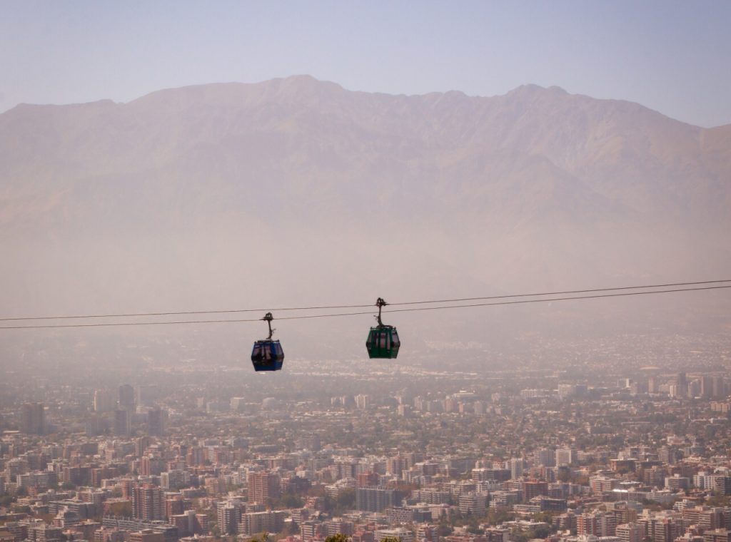 cabinas teleférico Santiago de chile